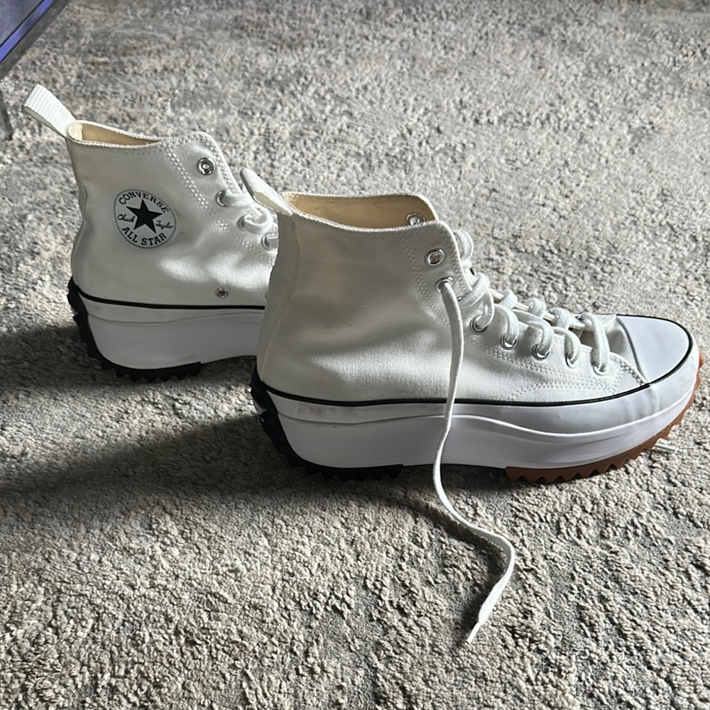 Converse Women's White Platform High-Tops